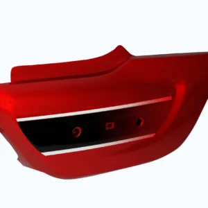 TVS Radeon Side Panel Cover Red
