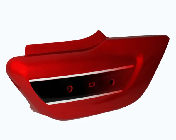 TVS Radeon Side Panel Cover Red