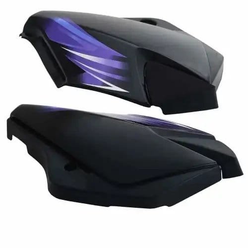 Side Panel Cover for TVS Star CVTi 110cc Black Purple