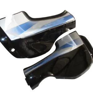 TVS Victor GLX Side Panel Cover Black Blue