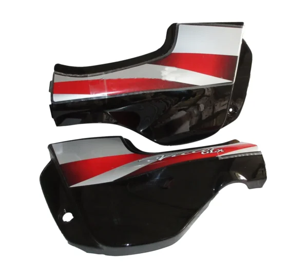 TVS Victor GLX Side Panel Cover Black Red