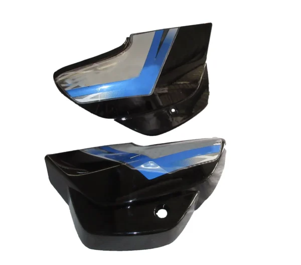 TVS Victor GX Side Panel Black Blue