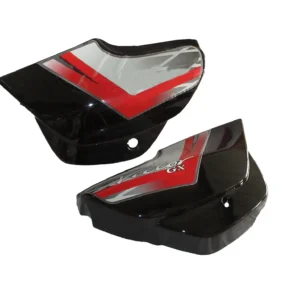 Side Panel Cover TVS Victor GX Black Red
