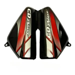 Hero CD 100 Deluxe 2008 Type2 Side Panel Black Red