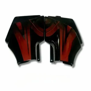 Side Panel for Hero Passion Alloy Wheel Black Red