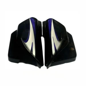 Hero Splendor Side Panel Black Blue Alloy Wheel