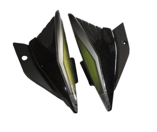 Platina 125cc Side Panel Cowl Set Black Green