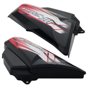 HF Deluxe Side Panel Cowl Black Red Sticker