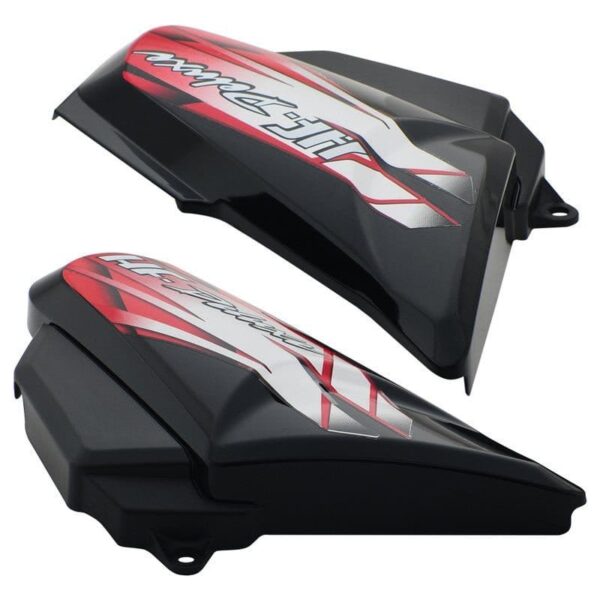 HF Deluxe Side Panel Cowl Black Red Sticker