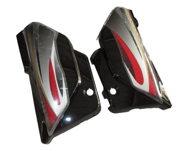 Side Panel Cowl Set for Hero Splendor Black Red