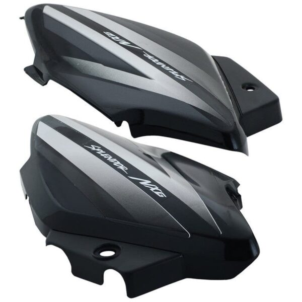 Side Panel Cowl Set Hero Splendor NXG Black Silver