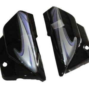 Hero Splendor Plus Side Panel Cowl Set Black Purple