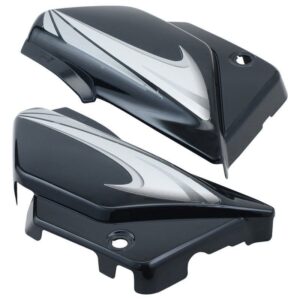 Side Panel Cowl Set Hero Splendor Plus Black Silver