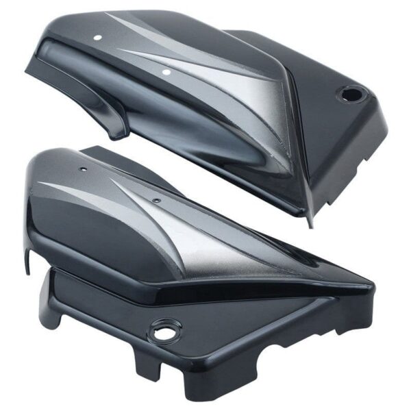 Hero Splendor Pro Side Panel Cowl Set Black Grey