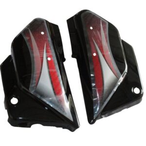 Side Panel Cowl for Hero Splendor Pro Black Red
