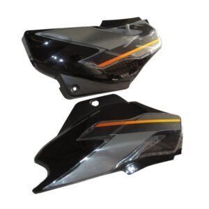 Hero Super Splendor Side Panel Set Black Red