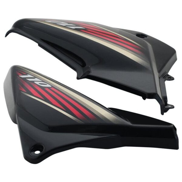 Honda Dream Neo Type 2 Side Panel Cowl Black Red