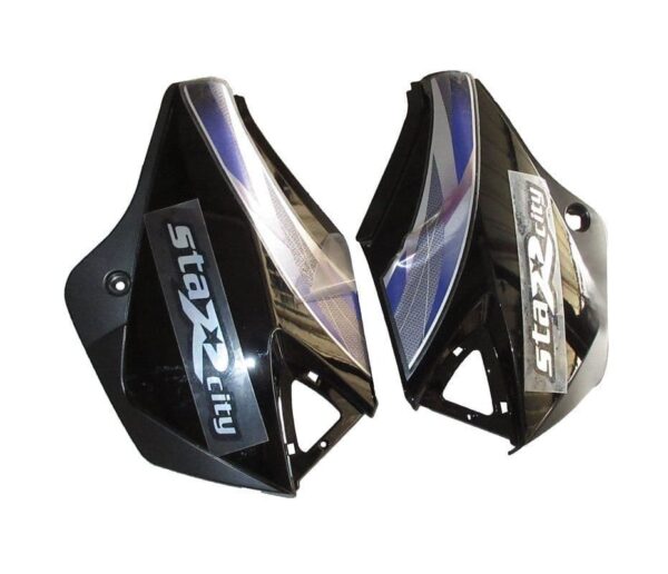 Side Panel Cowl Set for TVS StarCity New Model Black