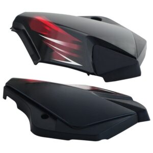 Side Panel Cowl Set for TVS Star City 110 New Black Red