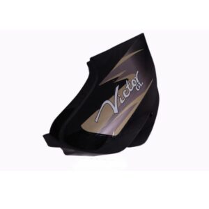 TVS Victor Side Panel Cowl Set Black Silver