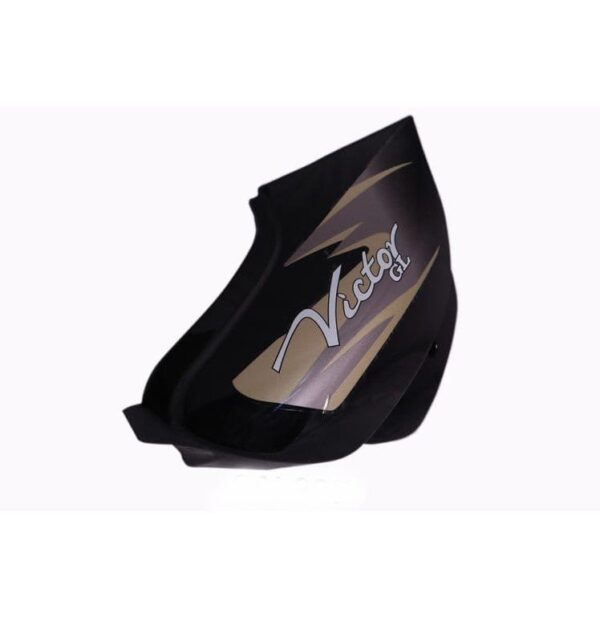 TVS Victor Side Panel Cowl Set Black Silver