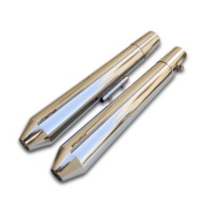 RE 650 Twins Exhaust Slip Ons Polished