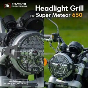 super-meteor-650-headlight-grill-black-matt-resm-107-ht-exhaust Headlight Grill for Super Meteor 650 Black Matt