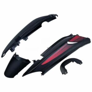 Tail Panel Seat Cowl Black Red for Motorcycle