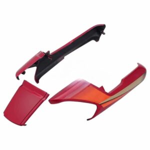Hero HF Deluxe Red Tail Panel Seat Cowl