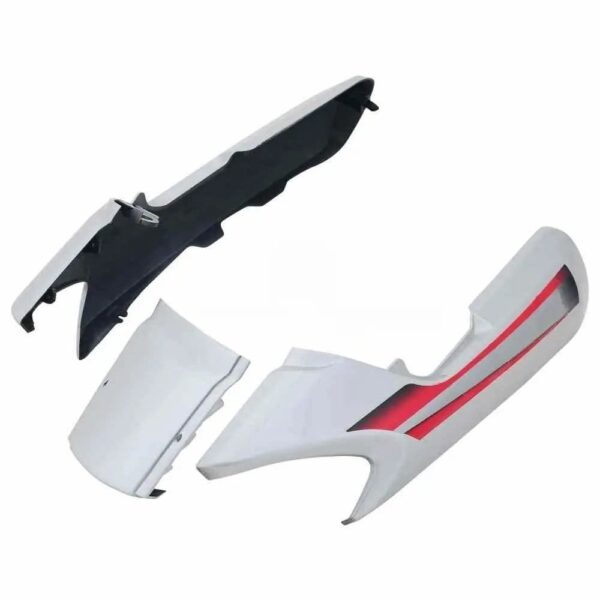 tail-panel-seat-cowl-hero-hf-deluxe-type-3-silver Tail Panel Seat Cowl for Hero HF Deluxe Type 3 Silver