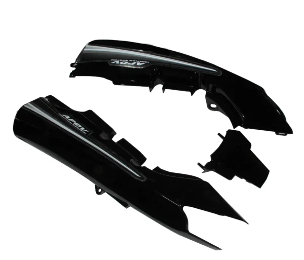 Tail Panel Seat Cowl for Hero Passion Pro Type 3 Black Silver