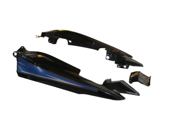 tail-panel-seat-cowl-hero-passion-xpro-black-blue-stk Tail Panel Seat Cowl for Hero Passion Xpro Black Blue