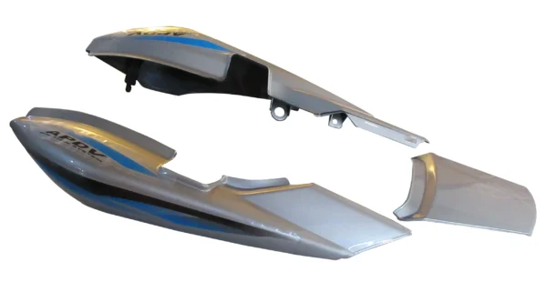 Tail Panel Seat Cowl Silver for Hero Splendor Pro Type 4