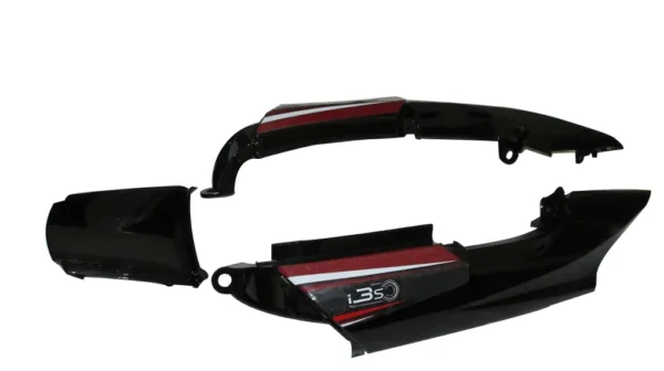 Seat Cowl for Hero Super Splendor i3s Black Red