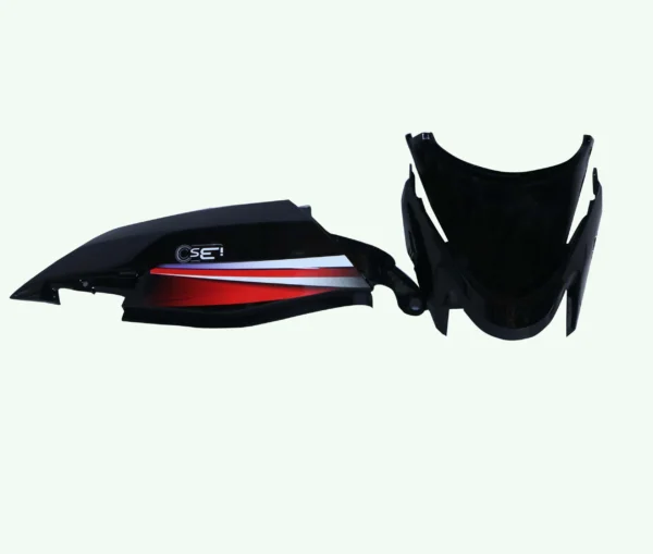 Tail Panel for Hero Super Splendor Black Red