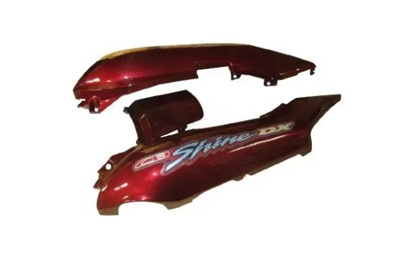 tail-panel-seat-cowl-honda-cb-shine-dx-red Tail Panel Seat Cowl for Honda CB Shine Red