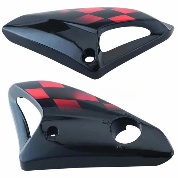 Honda Glamour Tank Side Covers LH RH Black Red