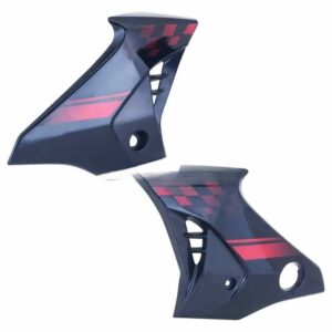 Hero Honda Glamour Tank Cover Set Lh Rh Black Red