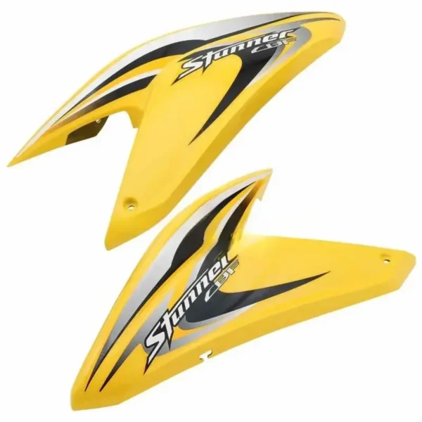 Tank Side Cover Set Honda Stunner Yellow