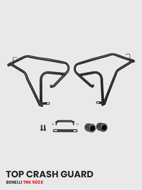top-crash-guard-only-with-2-metal-slider-for-benelli-trk-502-x-black-matt Crash Guard for Benelli TRK 502 X Black Matt
