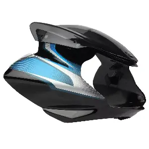 Discover 100 Black Blue Visor