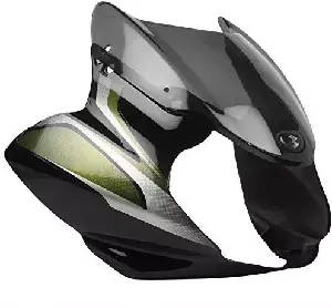 Discover 100 DTS i 3D Visor Black Green