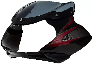Visor for Discover 125 Black Magenta
