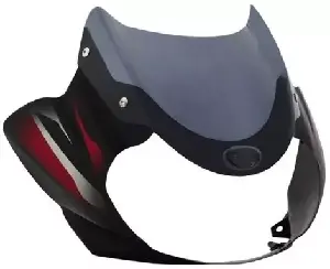 Discover 125 2017 Black Red Visor