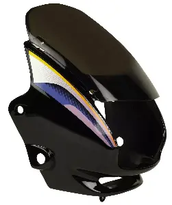 Visor for Super Splendor Black Blue